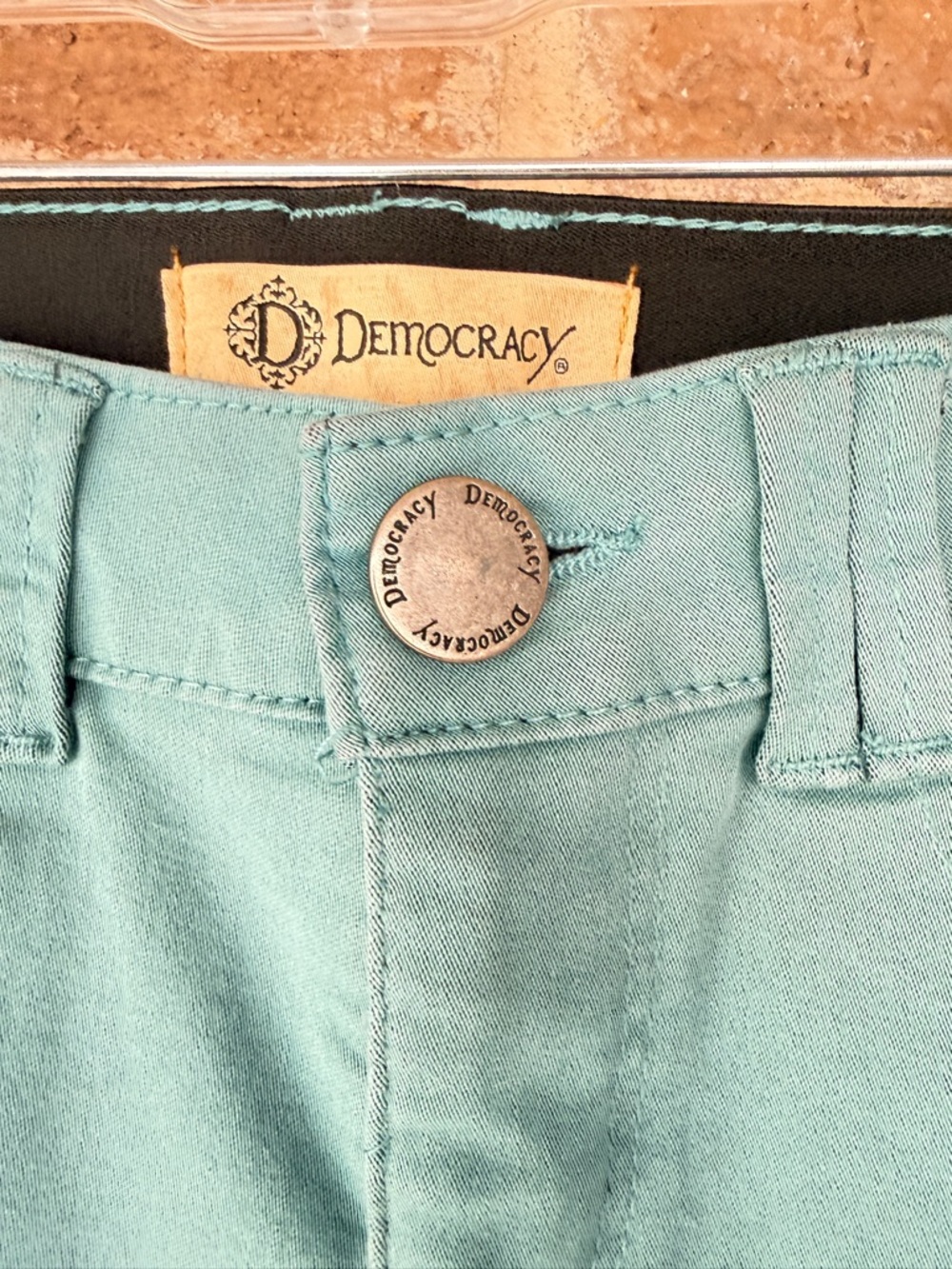 Democracy Mint Green Skinny Jeans With “Ab” Technology - Picture 3 of 4